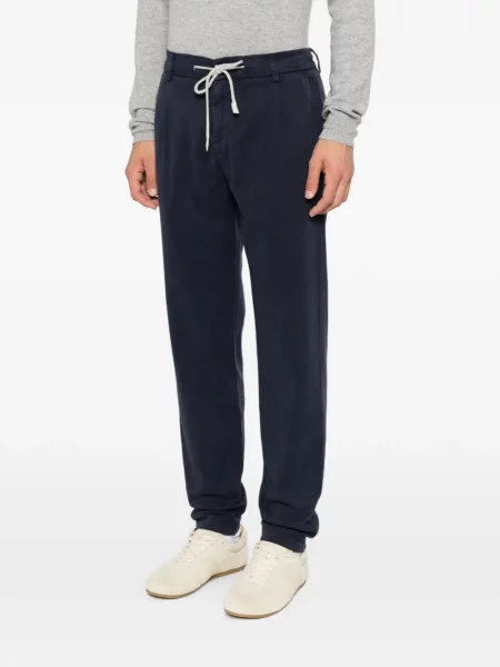 Pantaloni Eleventy cu cordon albastru