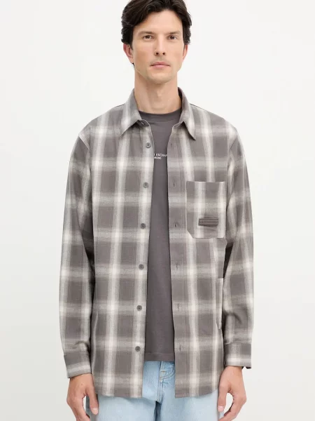 Armani Exchange ing galléros regular szürke