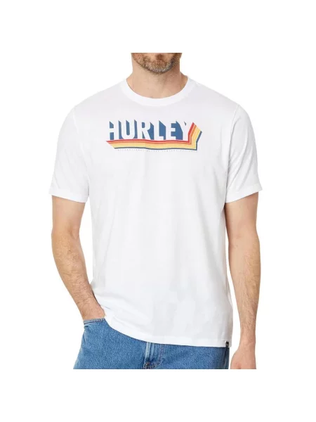 T-shirt Hurley Shadow Blinds biały