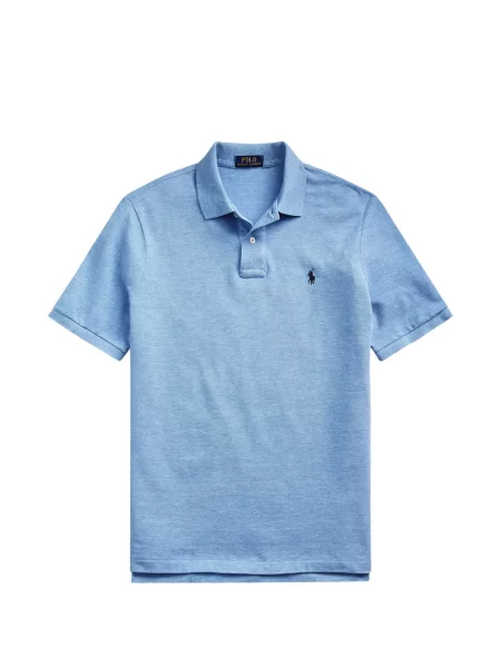 Tricou polo Polo Ralph Lauren cu glugă cu blană cu broderie roșu