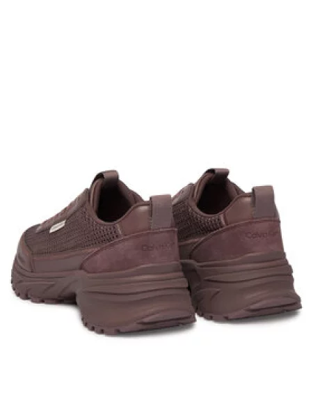 Sneakersy Calvin Klein Hike Runner Lup Lin Mesh hnedá