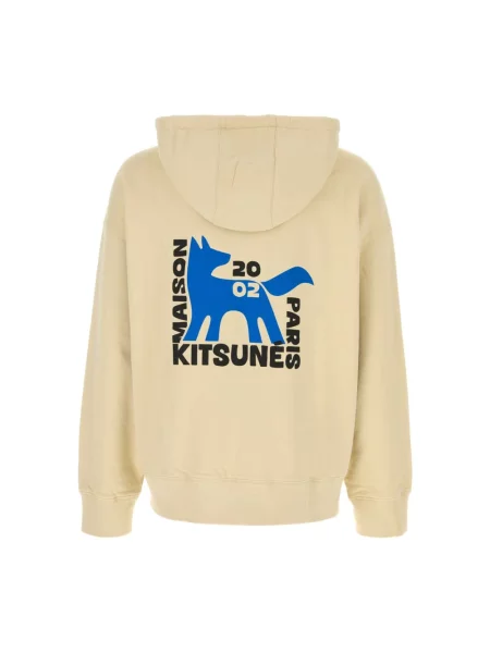 Bluza Maison Kitsune z kapturem beżowa