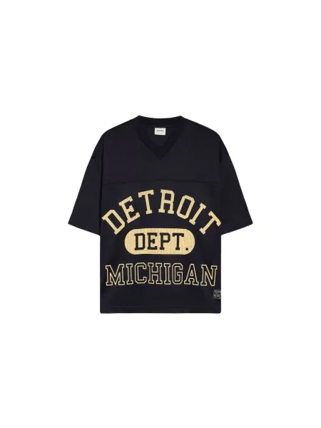 Bershka Tricou bleumarin / șofran galben