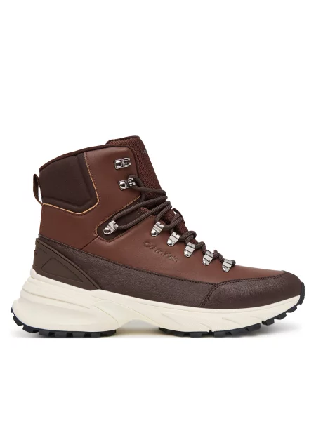 Ghete Calvin Klein Hike Runner Mid Laceup Lth maro