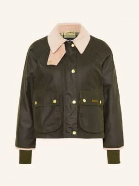 Barbour Polní Bunda Beadnell tmavě / růžová zelená