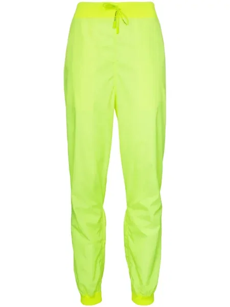 Pantaloni Off-white cu talie înaltă alergare alb