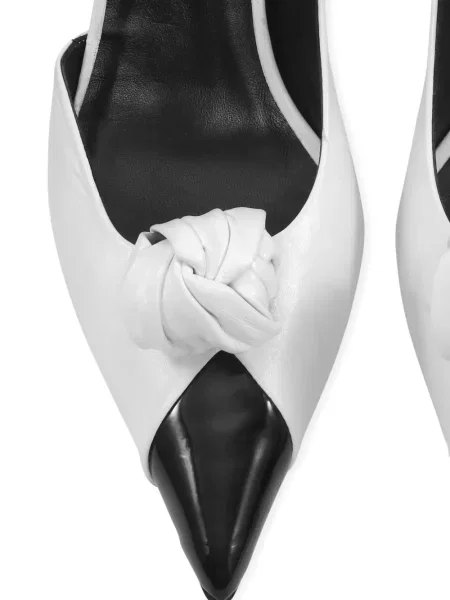 Pantofi cu toc Rotate Birger Christensen din piele alb