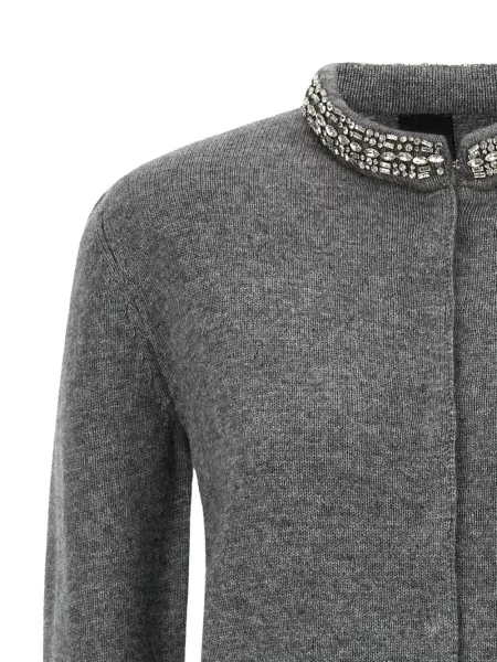 Gulerat cardigan Pinko gri