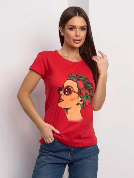 Футболка Issa Plus красная