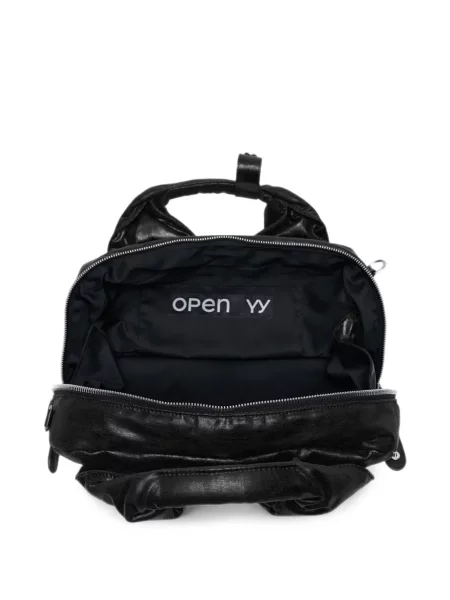 Geantă shopper Open Yy din piele negru