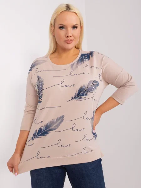 Bluză Fashionhunters bej
