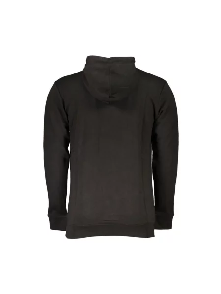 Bluza z kapturem Cavalli Class z kapturem w zebrę czarna