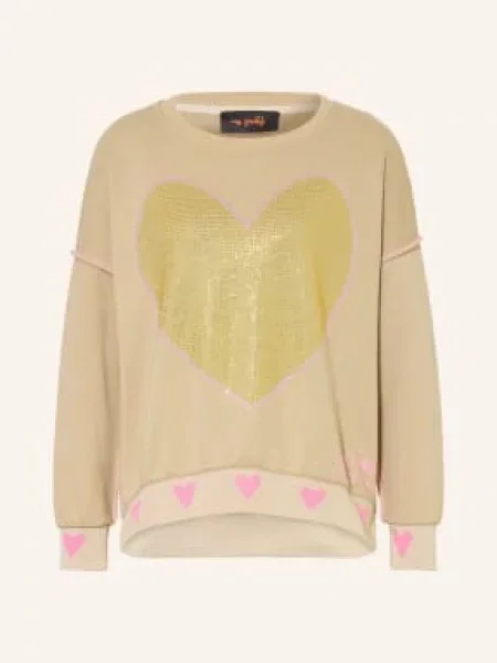 Miss Goodlife Bluza Z Kamieniami Ozdobnymi beige beżowa