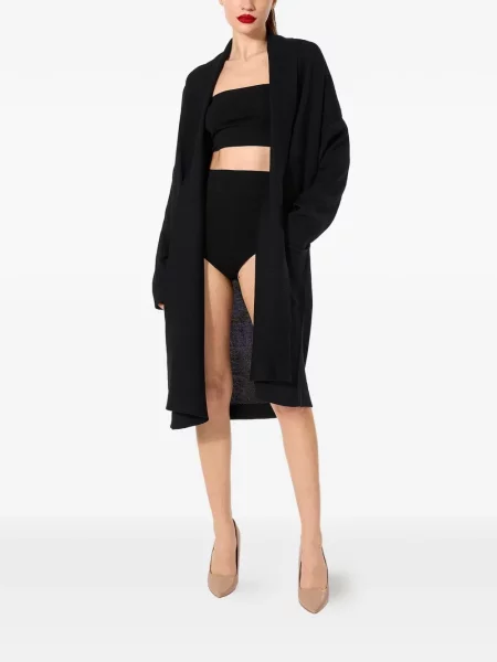 Ζακέτα Wolford από μαλλί merino μαύρο