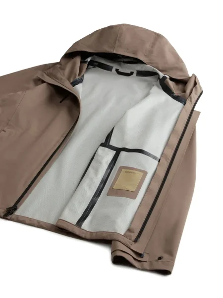 Geacă Woolrich cu glugă maro