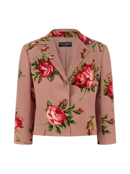 Marynarka Dolce And Gabbana z nadrukiem z krepy