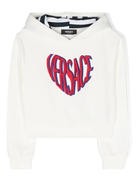 Bluza z kapturem dziecięca Versace biała