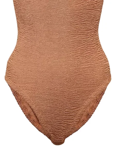 Costum de baie Hunza G cu bretele maro