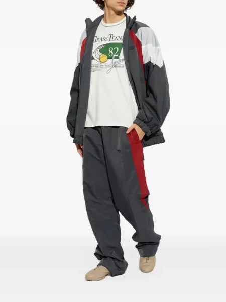 Tricou Lacoste cu imagine tenis alb
