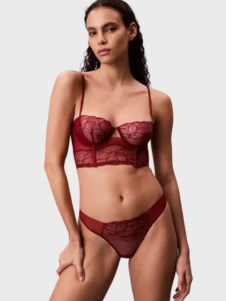 Без підкладки бюстгальтер Calvin Klein червоний