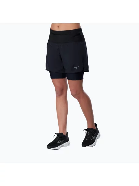 Spodenki do biegania Mizuno Trail Multipocket black czarne