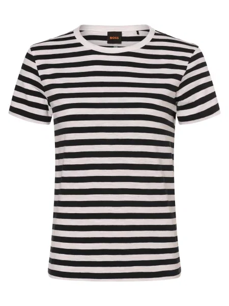 BOSS Tricou Esla albastru noapte / murdar alb