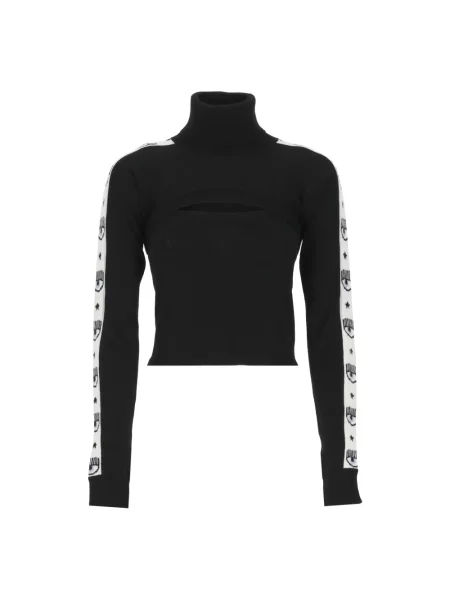 Sweter Chiara Ferragni Collection wełniany czarny