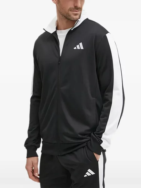 Pantaloni Adidas cu dungi alergare cu broderie albastru