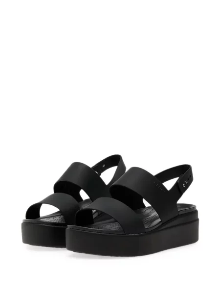 Sandale Crocs cu platformă negru