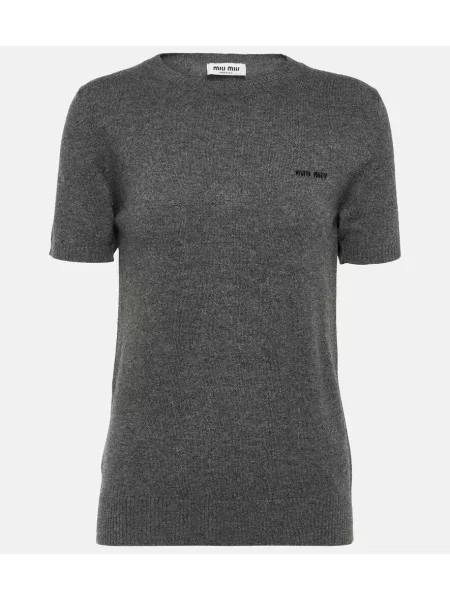 Kašmyro megztinis Miu Miu pilka