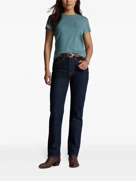 Blugi drepți Ralph Lauren Rrl albastru