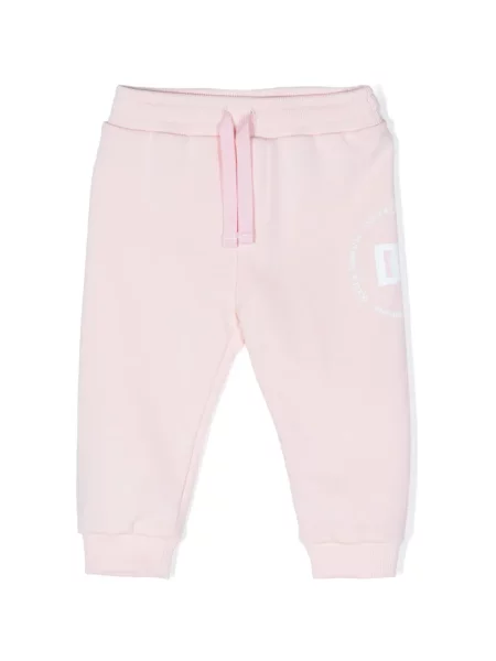 Dětské kalhoty Dolce & Gabbana růžové