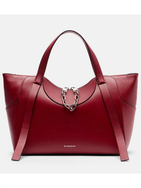 Top Givenchy din piele roșu