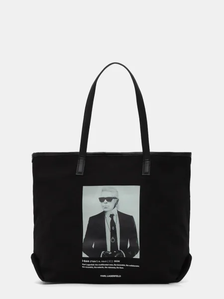 Karl Lagerfeld geantă de K/ESSENTIAL negru maro