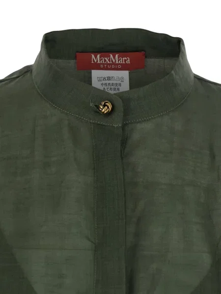 Cămașă Max Mara lungă verde