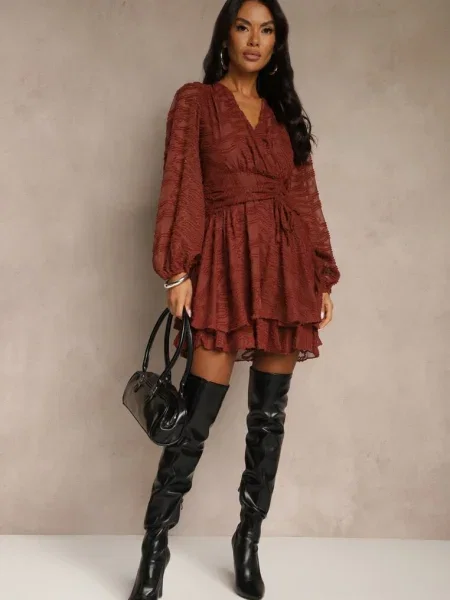 Rochie Zenessalia roșie