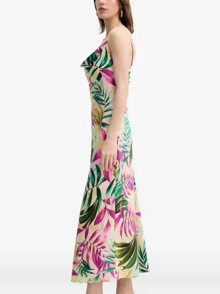 Sukienka Guess z nadrukiem żółta