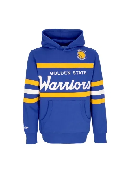 Bluza z kapturem Mitchell & Ness z kapturem niebieska