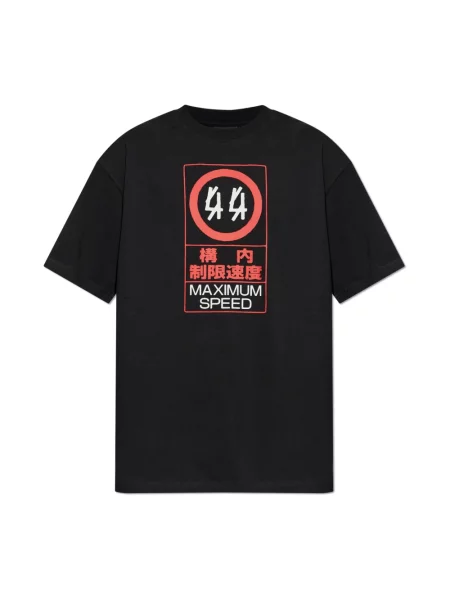 Koszulka 44 Label Group z nadrukiem czarna