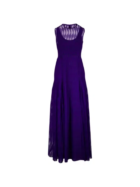 Rochie maxi Akris din tul violet