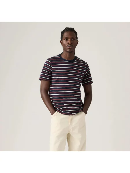 LEVI'S ® Tricou SS Original HM Tee bleumarin / roşu închis / alb albastru