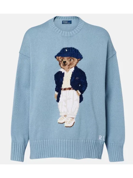 Sweter Polo Ralph Lauren niebieski
