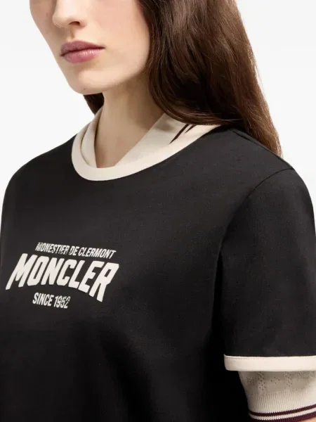 Tricou Moncler cu imagine negru