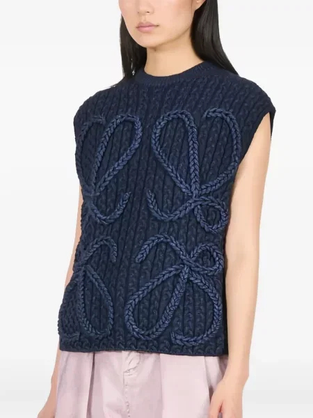 Vestă Loewe tricotate albastru