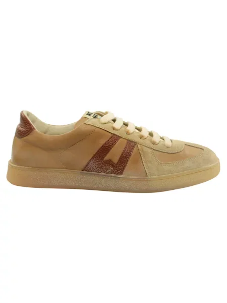 Sneakersy Moma brązowe
