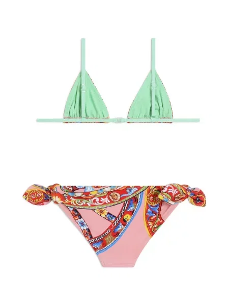 Bikini dziecięce Dolce And Gabbana różowe