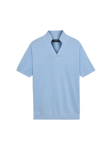 Dzianinowy sweter Brooks Brothers niebieski