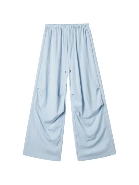 Pantaloni B+ab cu picior lat albastru