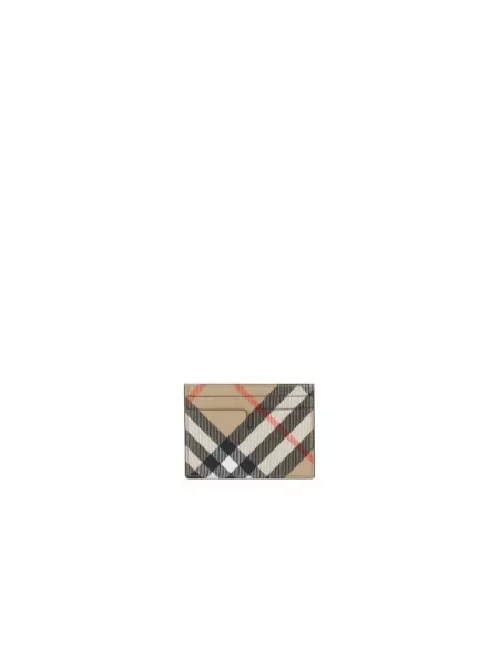Portfel Burberry w kratę beżowy