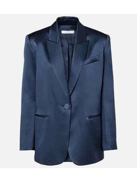 Sacou The Sei de mătase albastru